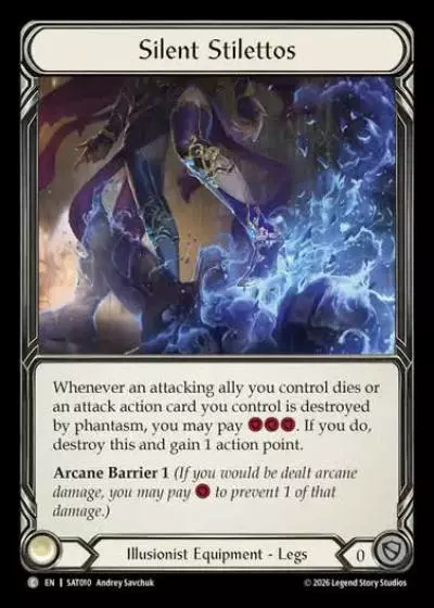 Silent Stilettos SAT010 - Silver Age - Prism, Advent of Thrones - Flesh and blood card