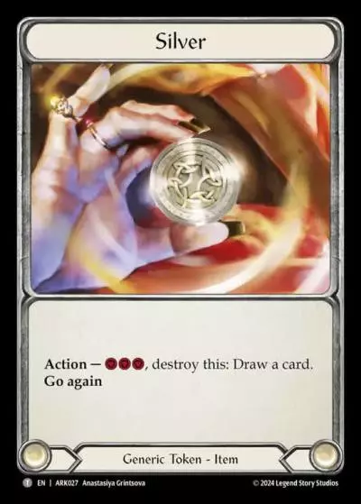 Silver ARK027 - The Hunted Blitz Deck - Arakni - Flesh and blood card