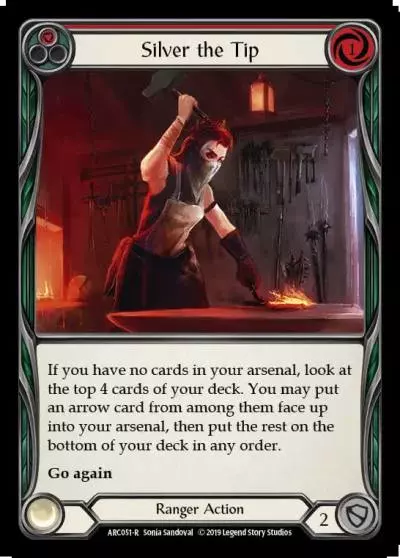 Silver the Tip RED ARC051 - Arcane Rising - Flesh and blood card