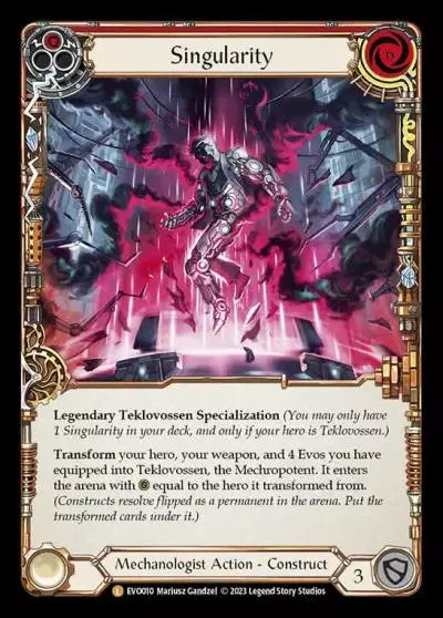 Singularity RED EVO010 - Bright Lights - Flesh and blood card