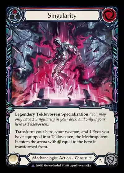 Singularity RED EVO010-MV - Bright Lights - Flesh and blood card