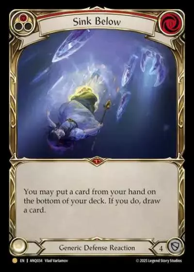 Sink Below ANQ034 - Compendium of Rathe - Antiquity Pack - Flesh and blood card