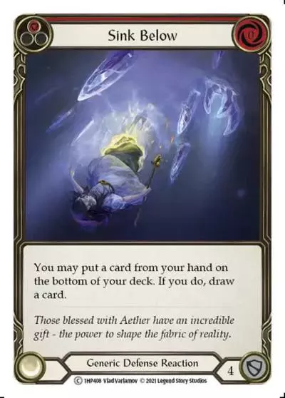 Sink Below RED 1HP408 - History Pack 1 - Flesh and blood card
