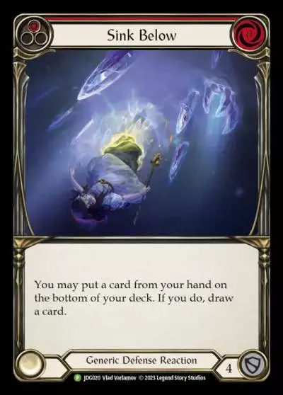 Sink Below RED JDG020-CF - Judge Pack - Season 3 - Flesh and blood card