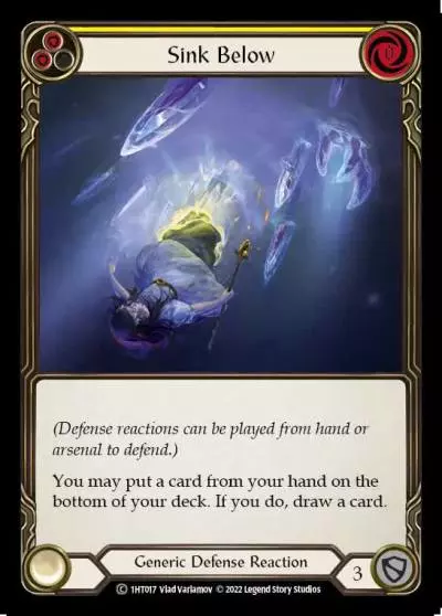 Sink Below YELLOW 1HT017 - Dorinthea - Blitz Deck - Flesh and blood card