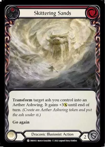 Skittering Sands RED DRO013 - Dromai - Blitz Deck - Flesh and blood card