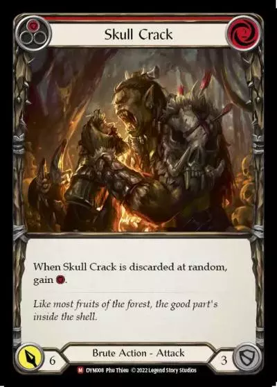 Skull Crack RED DYN008 - Dynasty - Flesh and blood card