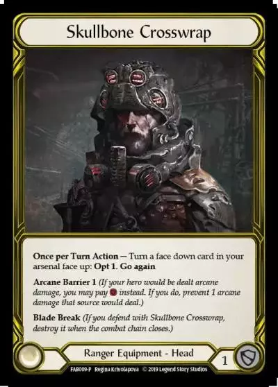 Skullbone Crosswrap FAB009-GF - Premier Organized Play - Arcane Rising - Flesh and blood card