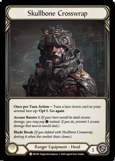 Skullbone Crosswrap U-ARC041-RF - Arcane Rising - Unlimited - Flesh and blood card