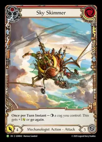 Sky Skimmer RED GEM042 - GEM - Pack 2 - Flesh and blood card