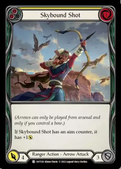 Skybound Shot YELLOW OUT128 - Outsiders - Flesh and blood card
