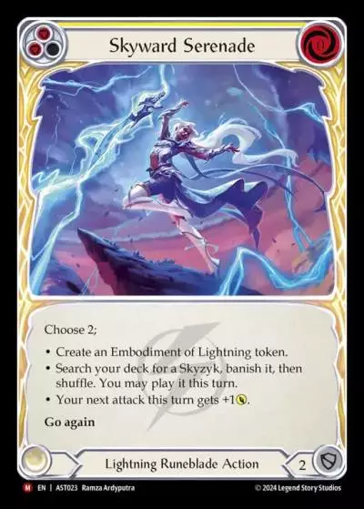 Skyward Serenade YELLOW AST023 - Armory Deck - Aurora, Shooting Star - Flesh and blood card