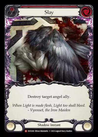 Slay RED EVO248 - Bright Lights - Flesh and blood card