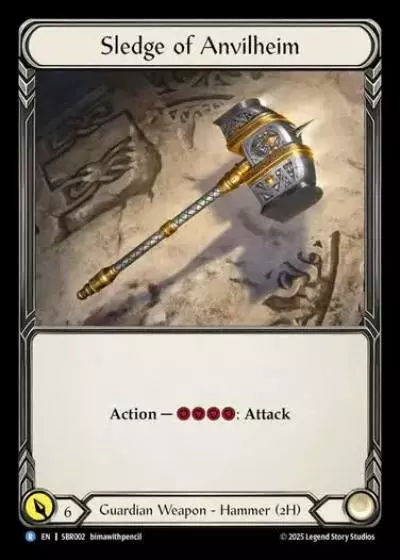 Sledge of Anvilheim SBR002 - Silver Age Chapter 1 - Bravo, Flattering Showman - Flesh and blood card