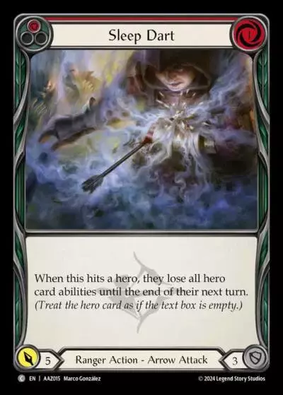 Sleep Dart RED AAZ015 - Armory Deck - Azalea, Ace in the Hole - Flesh and blood card