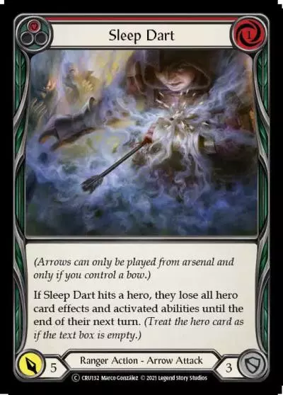 Sleep Dart RED U-CRU132-RF - Crucible of War - Unlimited - Flesh and blood card