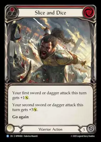 Slice and Dice MPW069 - Mastery Pack Warrior - Flesh and blood card