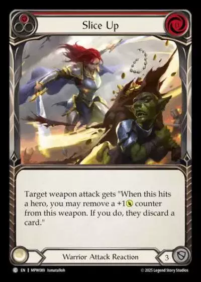 Slice Up MPW089 - Mastery Pack Warrior - Flesh and blood card