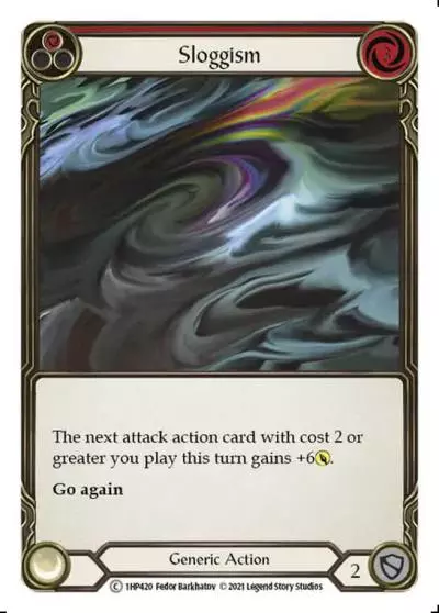 Sloggism RED 1HP420 - History Pack 1 - Flesh and blood card
