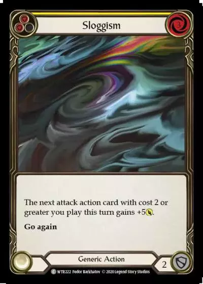 Sloggism YELLOW U-WTR222-RF - Welcome to Rathe - Unlimited - Flesh and blood card