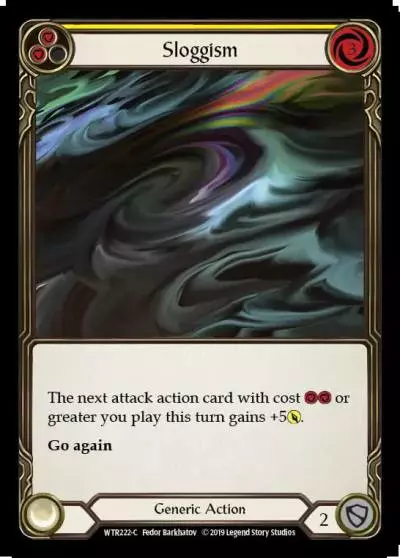 Sloggism YELLOW WTR222 - Welcome to Rathe - Flesh and blood card