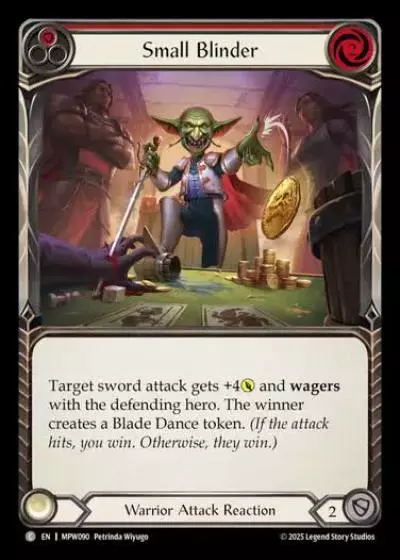 Small Blinder MPW090 - Mastery Pack Warrior - Flesh and blood card