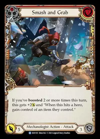 Smash and Grab RED EVO155 - Bright Lights - Flesh and blood card