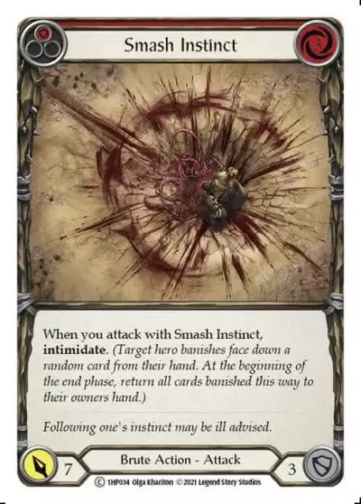 Smash Instinct RED 1HP034 - History Pack 1 - Flesh and blood card