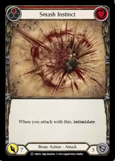 Smash Instinct RED 1HR012 - Rhinar - Blitz Deck - Flesh and blood card