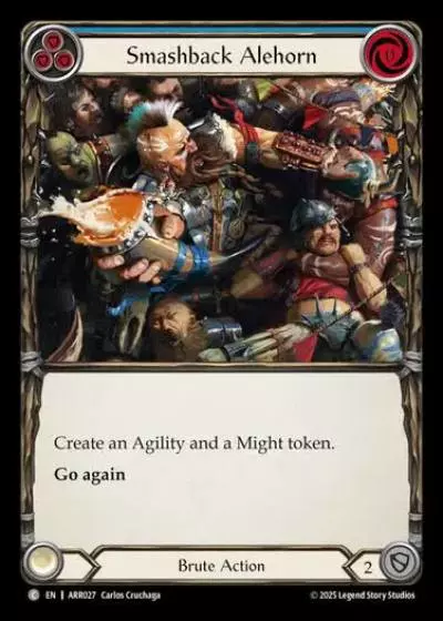 Smashback Alehorn ARR027 - Armory Deck - Rhinar, Reckless Rampage - Flesh and blood card