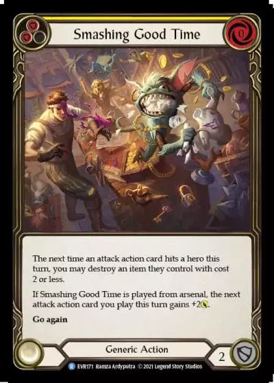 Smashing Good Time YELLOW EVR171 - Everfest - Flesh and blood card