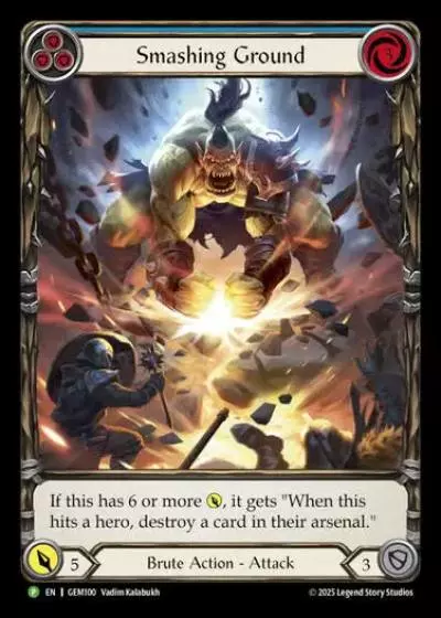 Smashing Ground GEM100 - GEM - Pack 3 - Flesh and blood card