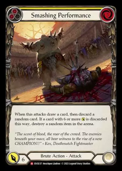Smashing Performance YELLOW EVO237 - Bright Lights - Flesh and blood card