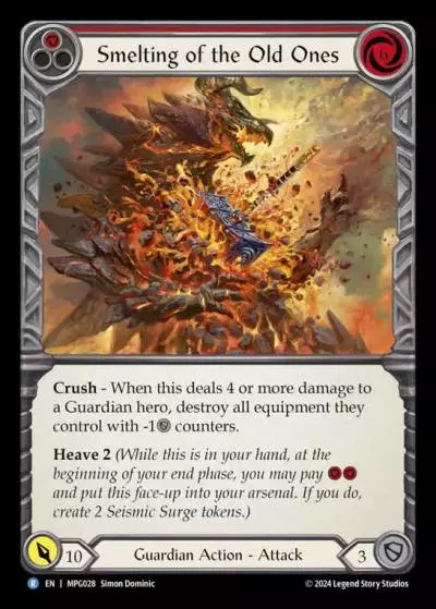 Smelting of the Old Ones RED MPG028 - Mastery Pack Guardian - Flesh and blood card