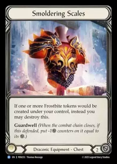 Smoldering Scales PEN253 - Compendium of Rathe - Flesh and blood card