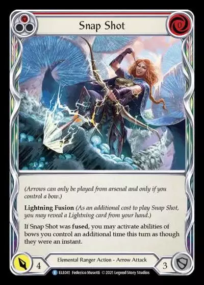 Snap Shot RED ELE041 - Tales of Aria - Flesh and blood card
