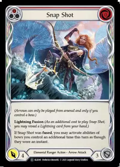 Snap Shot RED U-ELE041-RF - Tales of Aria - Unlimited - Flesh and blood card