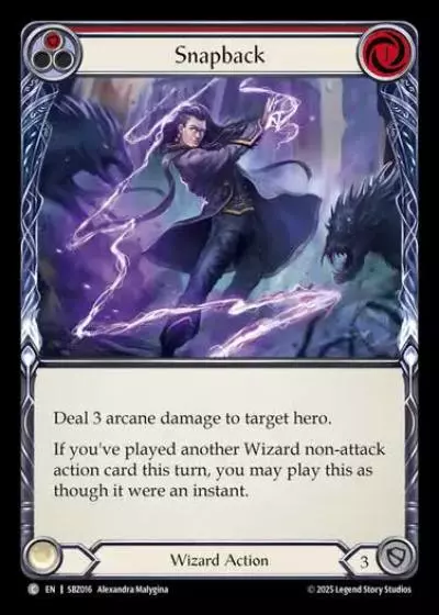 Snapback SBZ016 - Silver Age Chapter 3 - Blaze, Firemind - Flesh and blood card