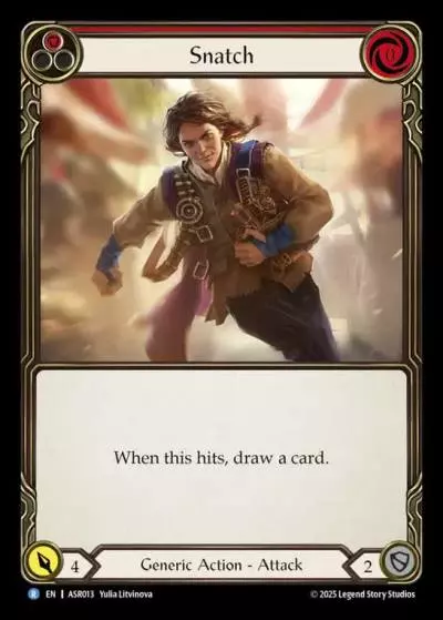 Snatch RED ASR013 - Armory Deck - Ira, Scarlet Revenger - Flesh and blood card
