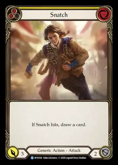 Snatch YELLOW R-WTR168 - Welcome to Rathe - Unlimited Revised - Flesh and blood card