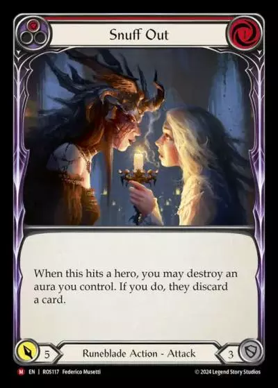 Snuff Out RED ROS117 - Rosetta - Flesh and blood card