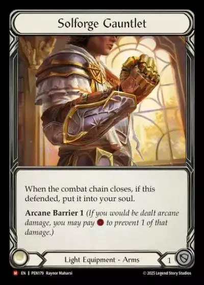 Solforge Gauntlet PEN179 - Compendium of Rathe - Flesh and blood card