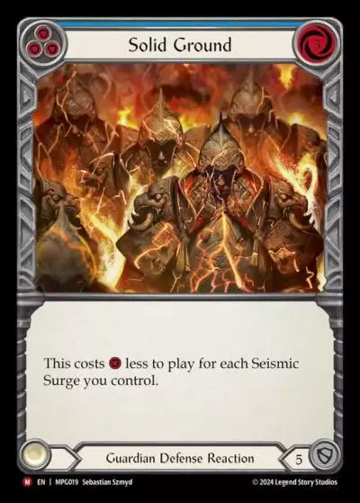 Solid Ground BLUE MPG019 - Mastery Pack Guardian - Flesh and blood card