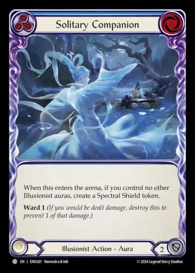 Solitary Companion BLUE ENG021 - Enigma - Blitz Deck - Flesh and blood card