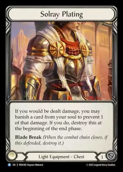 Solray Plating PEN180 - Compendium of Rathe - Flesh and blood card