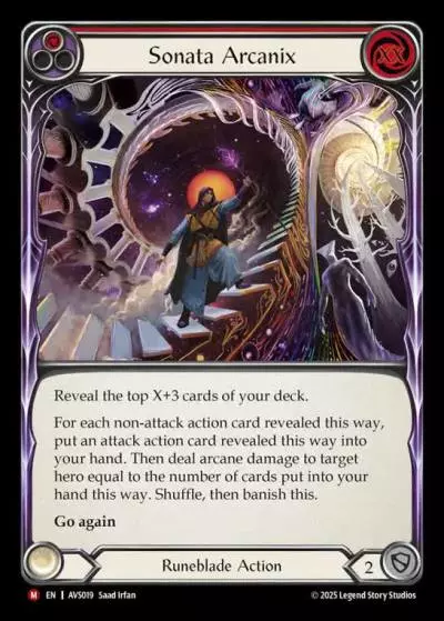 Sonata Arcanix RED AVS019 - Armory Deck Legends - Viserai, Rune Blood - Flesh and blood card