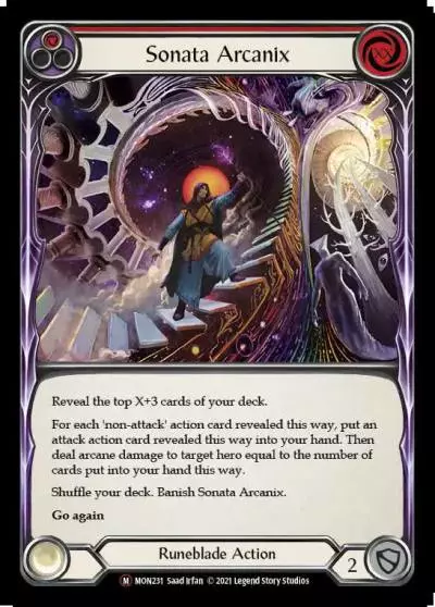 Sonata Arcanix RED U-MON231-RF - Monarch - Unlimited - Flesh and blood card