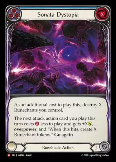 Sonata Dystopia IAR144 - Usurp the Shadow Throne - Flesh and blood card