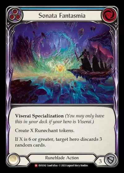 Sonata Fantasmia BLUE EVO242 - Bright Lights - Flesh and blood card