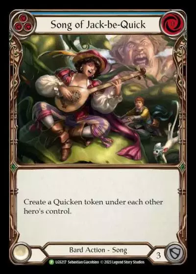 Song of Jack-be-Quick BLUE LGS217-RF - Social Play Kit - Melody - Flesh and blood card